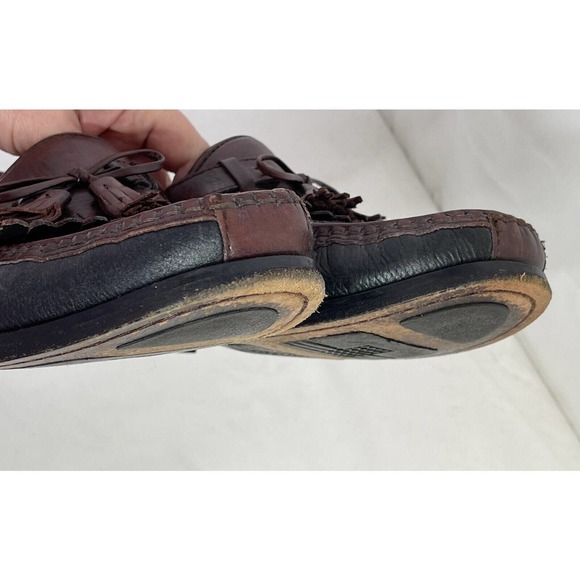 Johnston Murphy Aragon II Mens Kiltie Leather Tassel Red Loafer Sz 10.5 20-0592 - Picture 10 of 10